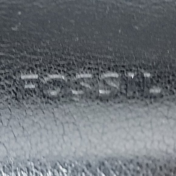 Fossil Black Leather Satchel Crossbody – Classic Style, Good Condition - Picture 3 of 15